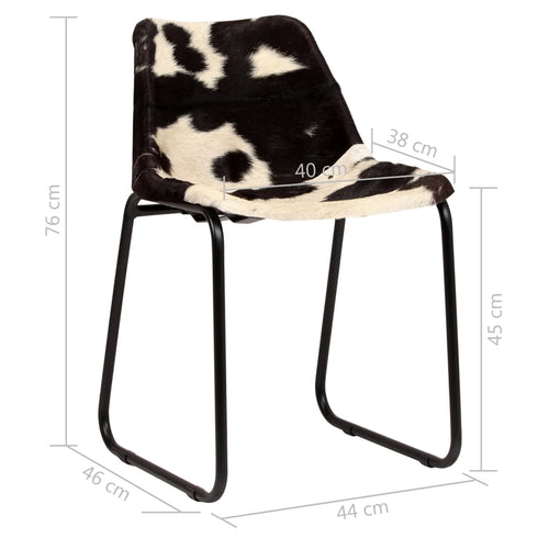 Swen Studio - Dining Chair 6 pcs Genuine Goat Leather