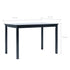 Maison Madeleine - 5 Piece Dining Set Solid Rubber Wood Black