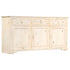 Rustika Rowe - Sideboard White 160x40x80 cm Solid Mango Wood