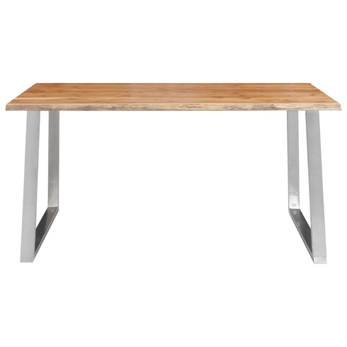 Rustika Rowe - 3 Piece Dining Set Solid Acacia Wood Brown