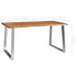 Rustika Rowe - 3 Piece Dining Set Solid Acacia Wood Brown