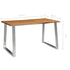 Rustika Rowe - 3 Piece Dining Set Solid Acacia Wood Brown