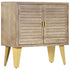 Rustika Rowe - Sideboard 80x35x80 cm Solid Mango Wood and Cast Iron