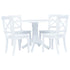 Maison Madeleine - 5 Piece Dining Set Solid Rubber Wood White