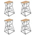Swen Studio - Bar Stools 4 pcs Solid Mango Wood