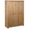 Maison Madeleine - 3Door Wardrobe 118x50x171.5 cm Pine Panama Range