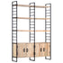 Rustika Rowe - 4Tier Bookcase 124x30x180 cm Solid Mango Wood