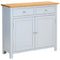 Maison Madeleine - Sideboard 90x33.5x83 cm Solid Oak Wood