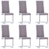 Swen Studio - Cantilever Dining Chairs 6 pcs Taupe Fabric