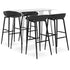 Swen Studio - 5 Piece Bar Set White and Black