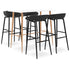 Swen Studio - 5 Piece Bar Set White and Black
