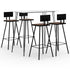 Swen Studio - 5 Piece Bar Set White
