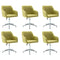 Swen Studio - Swivel Dining Chairs 6 pcs Green Fabric (UK/IE/FI/NO only) (6x331503)