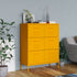 Lady Jillian - Drawer Cabinet Mustard Yellow 80x35x101,5 cm Steel