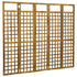 Rustika Rowe - 5Panel Room Divider/Trellis Solid Acacia Wood 200x170 cm