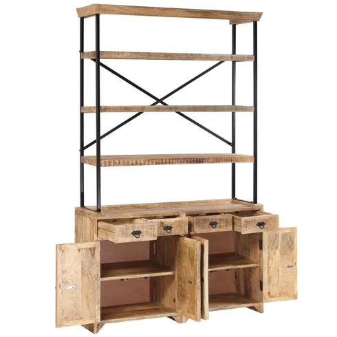 Rustika Rowe - Sideboard with Shelves Solid Mango Wood 120x35x200 cm