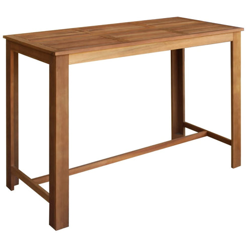 Maison Madeleine - Bar Table and Chair Set 7 Pieces Solid Acacia Wood