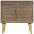 Rustika Rowe - Sideboard 80x35x80 cm Solid Mango Wood and Cast Iron