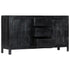Rustika Rowe - Sideboard Black 147x40x80 cm Solid Mango Wood