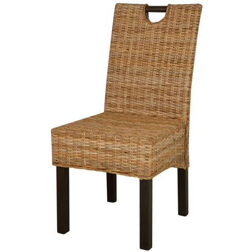 Swen Studio - Dining Chair 6 pcs Kubu Rattan Mango Wood