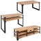 Rustika Rowe - Three Piece Living Room Furniture Set Solid Acacia Wood