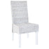 Swen Studio - Dining Chairs 6 pcs Light Brown Kubu Rattan and Mango Wood(3x246654)
