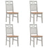 Maison Madeleine - 5 Piece Dining Set Solid Oak Wood