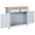 Maison Madeleine - Sideboard 90x33.5x83 cm Solid Oak Wood