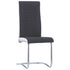 Swen Studio - Cantilever Dining Chairs 6 pcs Black Fabric