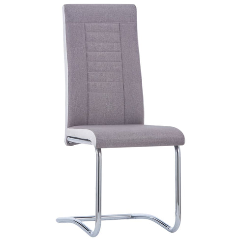 Swen Studio - Cantilever Dining Chairs 6 pcs Taupe Fabric