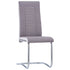 Swen Studio - Cantilever Dining Chairs 6 pcs Taupe Fabric