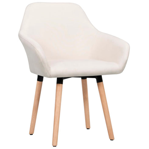 Swen Studio - Dining Chairs 6 pcs Cream Fabric (UK/IE/FI/NO only) (3x331493)