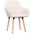 Swen Studio - Dining Chairs 6 pcs Cream Fabric (UK/IE/FI/NO only) (3x331493)