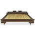 Aki Kagu - Bed Frame Dark Brown Bamboo 160x200 cm