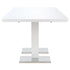 Swen Studio - Extendable Dining Table High Gloss White 180x90x76 cm MDF