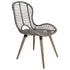 Swen Studio - Dining Chairs 6 pcs Brown Natural Rattan