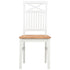 Maison Madeleine - Dining Chairs 6 pcs White Solid Oak Wood