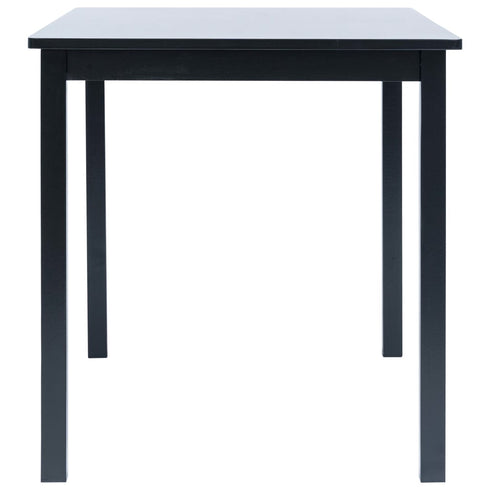 Maison Madeleine - 5 Piece Dining Set Solid Rubber Wood Black