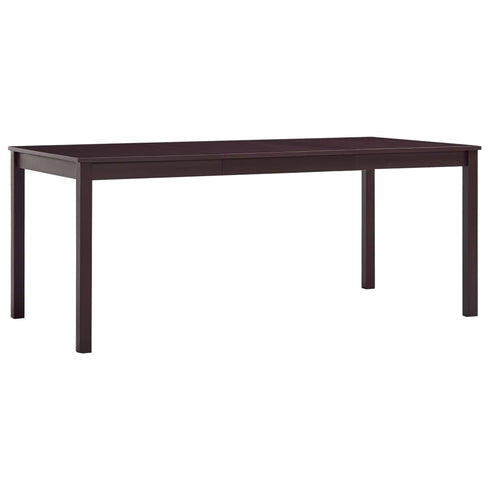Maison Madeleine - 11 Piece Dining Set Pinewood Dark Brown
