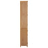 Maison Madeleine - Bookcase with 2 Doors 90x30x200 cm Solid Oak Wood