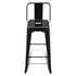 Swen Studio - Bar Stools 6 pcs Black Steel