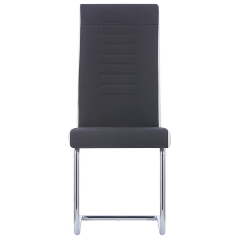 Swen Studio - Cantilever Dining Chairs 6 pcs Black Fabric
