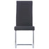 Swen Studio - Cantilever Dining Chairs 6 pcs Black Fabric