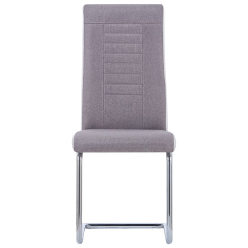 Swen Studio - Cantilever Dining Chairs 6 pcs Taupe Fabric
