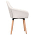 Swen Studio - Dining Chairs 6 pcs Cream Fabric (UK/IE/FI/NO only) (3x331493)