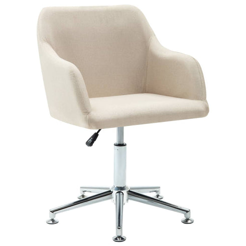 Swen Studio - Swivel Dining Chairs 4 pcs Cream Fabric (UK/IE/FI/NO only) (4x331500)