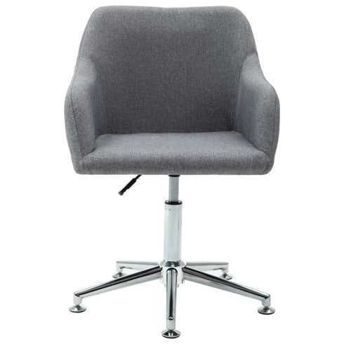 Swen Studio - Swivel Dining Chairs 6 pcs Light Grey Fabric (UK/IE/FI/NO only) (6x331498)