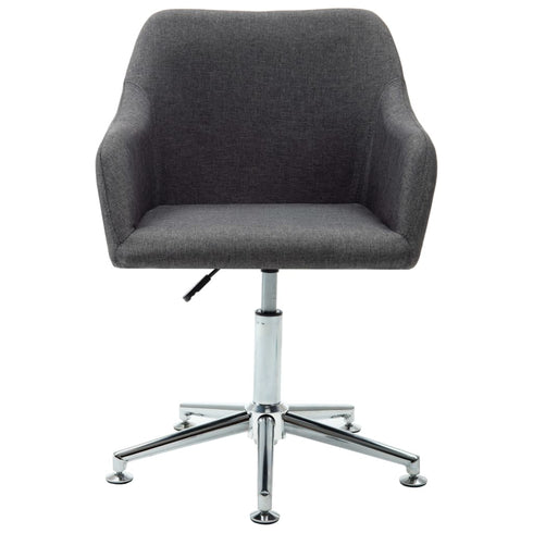 Swen Studio - Swivel Dining Chairs 6 pcs Dark Grey Fabric (UK/IE/FI/NO only) (6x331499)