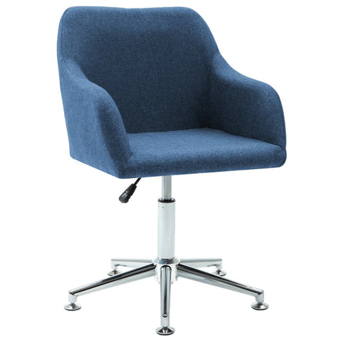 Swen Studio - Swivel Dining Chairs 6 pcs Blue Fabric (UK/IE/FI/NO only) (6x331502)