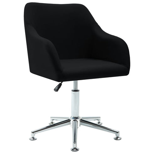 Swen Studio - Swivel Dining Chairs 6 pcs Black Fabric (UK/IE/FI/NO only) (6x331504)